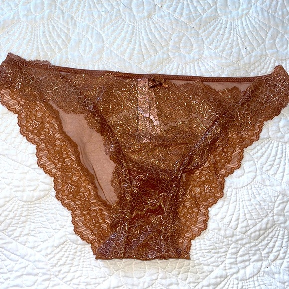 New Set of 3 Brazilian Satin Shine Strap Logo Panties - Picture 5 of 6